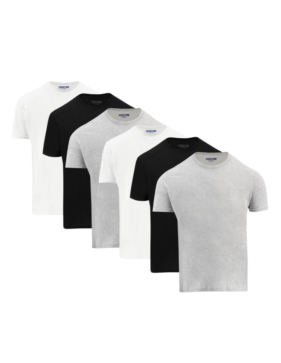 Set playera cuello redondo para hombre