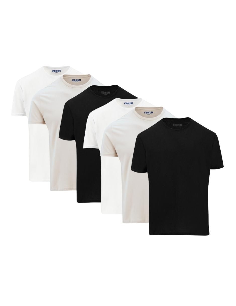 Set playera cuello redondo para hombre Set playera cuello redondo para hombre