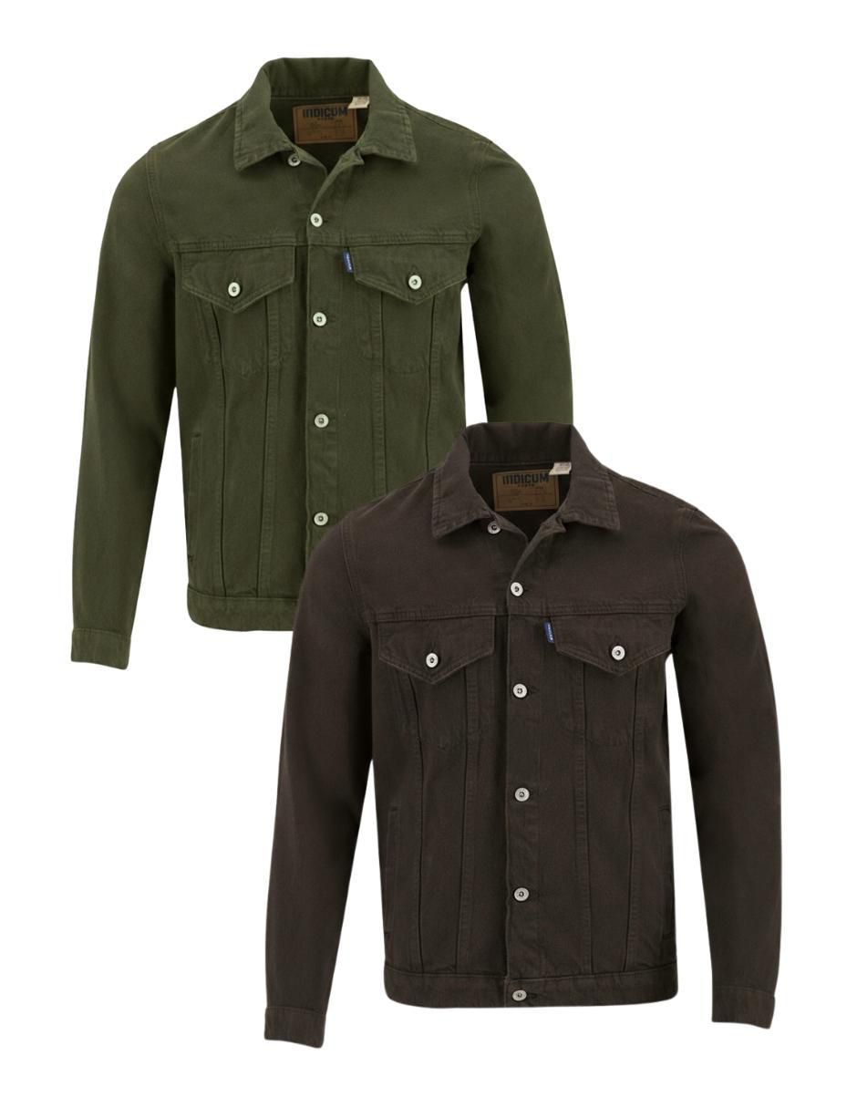 Set chamarra denim de mezclilla con bolsillos para hombre Set chamarra denim de mezclilla con bolsillos para hombre
