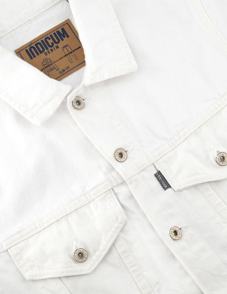 Set chamarra denim Indicum Denim de mezclilla con bolsillos para hombre