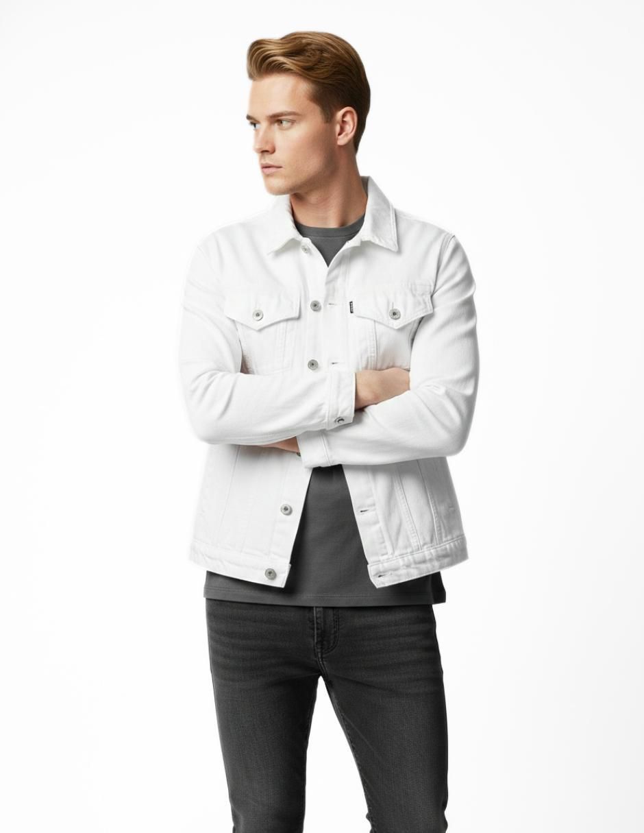 Set chamarra denim Indicum Denim de mezclilla con bolsillos para hombre
