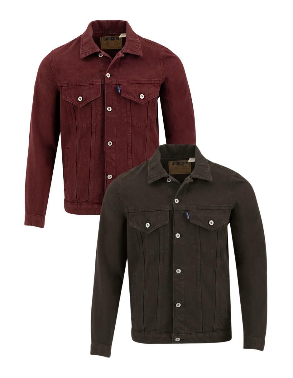 Set chamarra denim de mezclilla con bolsillos para hombre Set chamarra denim de mezclilla con bolsillos para hombre