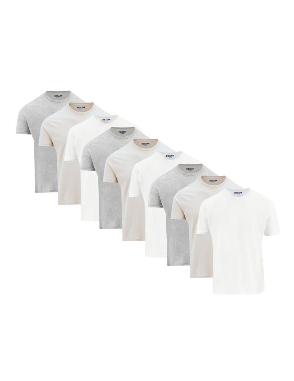 Set playera cuello redondo para hombre Set playera cuello redondo para hombre