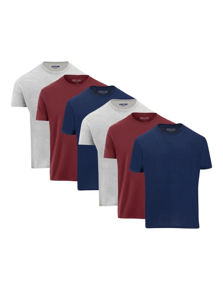 Set playera cuello redondo para hombre