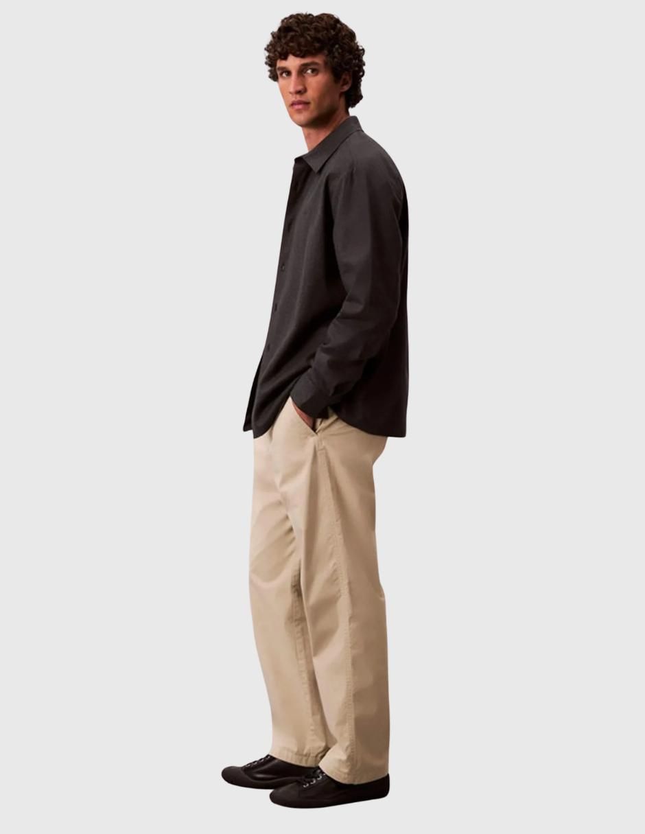 Pantalón business casual regular de algodón para hombre 4