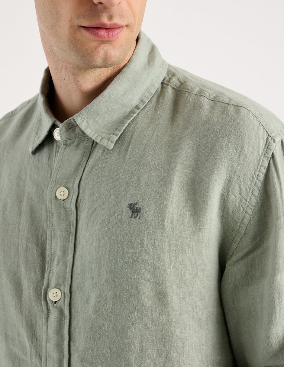 Camisa casual manga larga para hombre 3