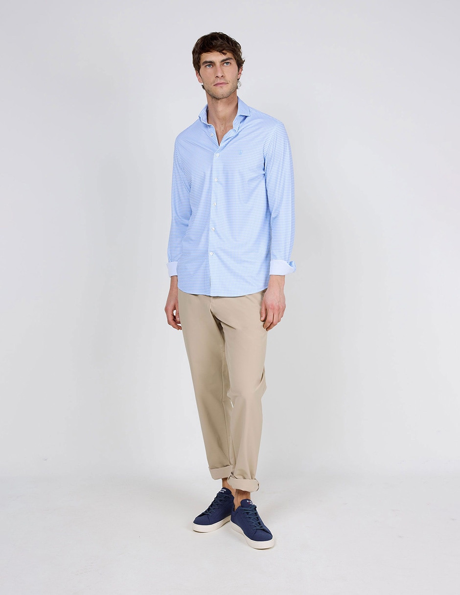 Camisa casual manga larga para hombre 3