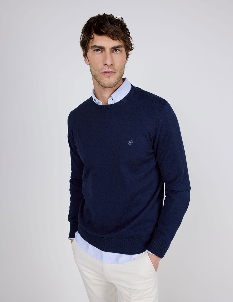 Suéter cuello redondo para hombre Suéter cuello redondo para hombre