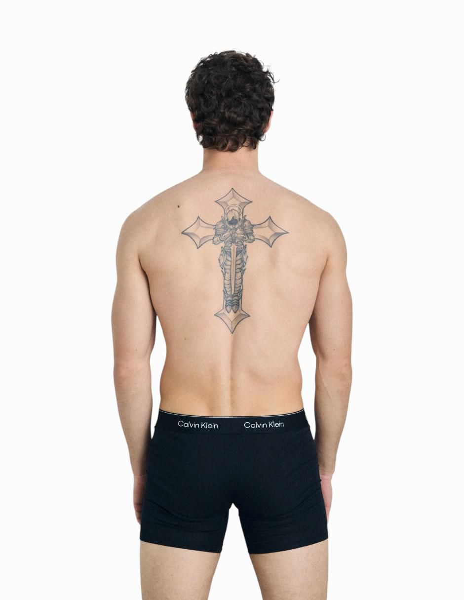 Bóxer brief de algodón y elastano para hombre 3 piezas 3