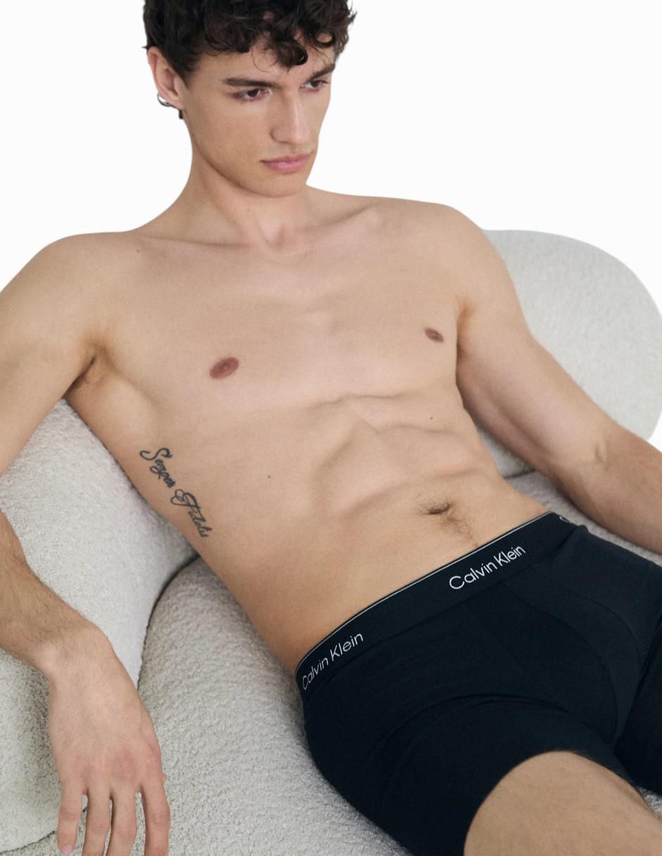 Bóxer brief de algodón y elastano para hombre 3 piezas 4