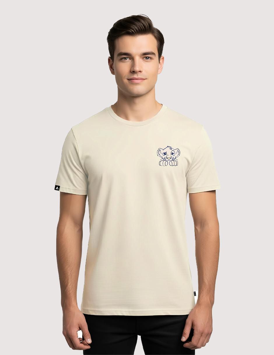 Playera cuello redondo para hombre