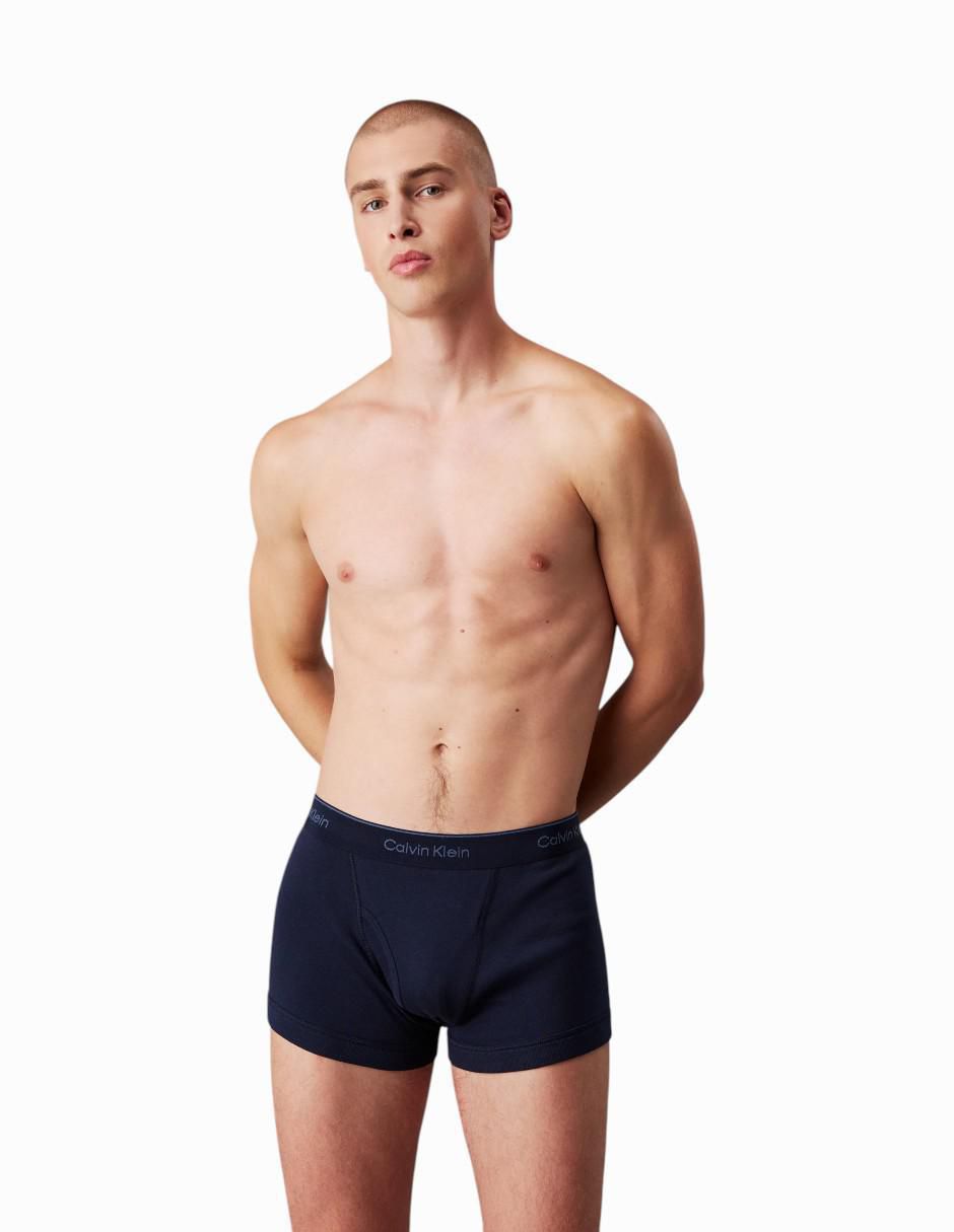 Bóxer trunk de algodón para hombre 3 piezas 3