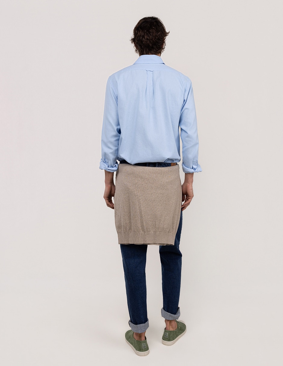 Camisa casual de lino y algodón manga larga para hombre 3