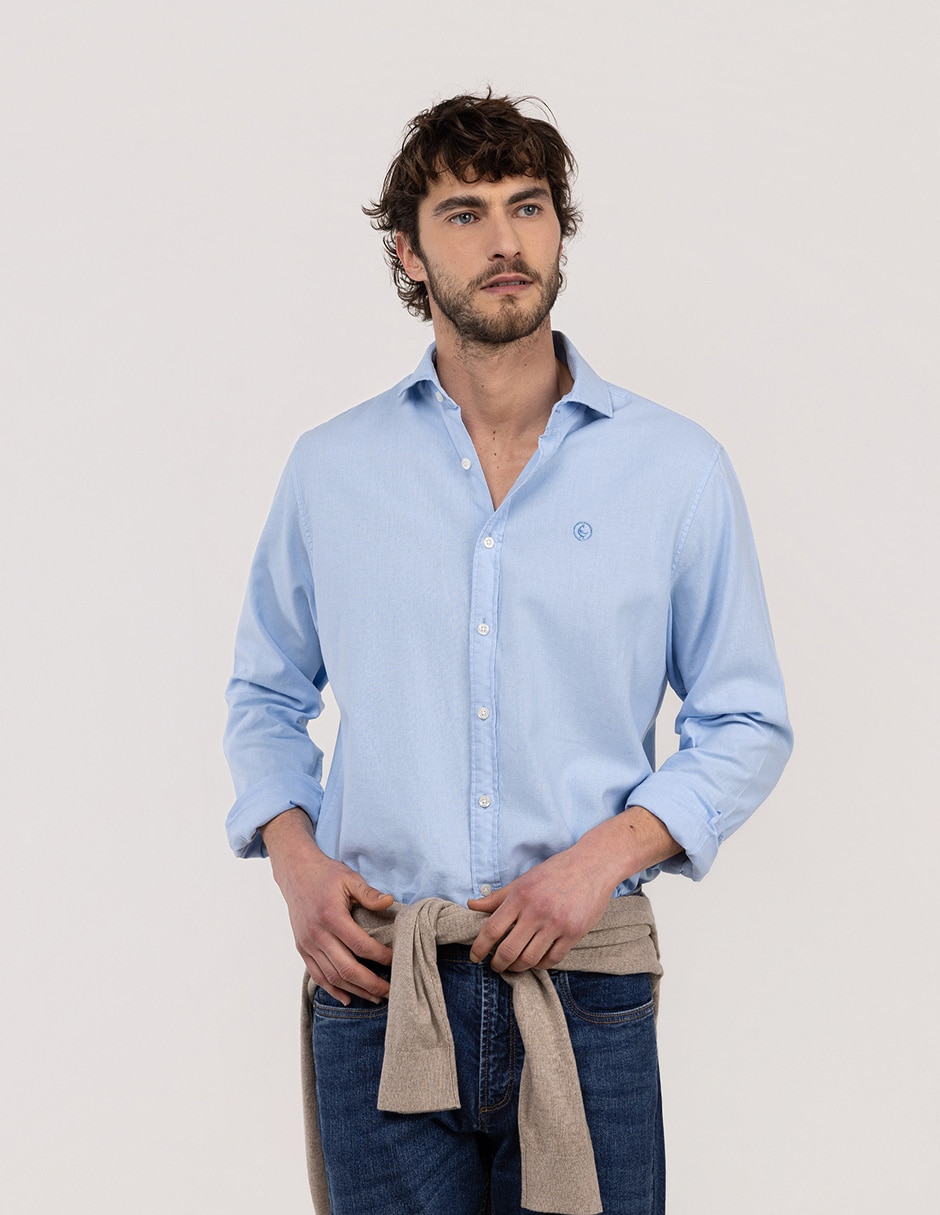 Camisa casual de lino y algodón manga larga para hombre Camisa casual de lino y algodón manga larga para hombre