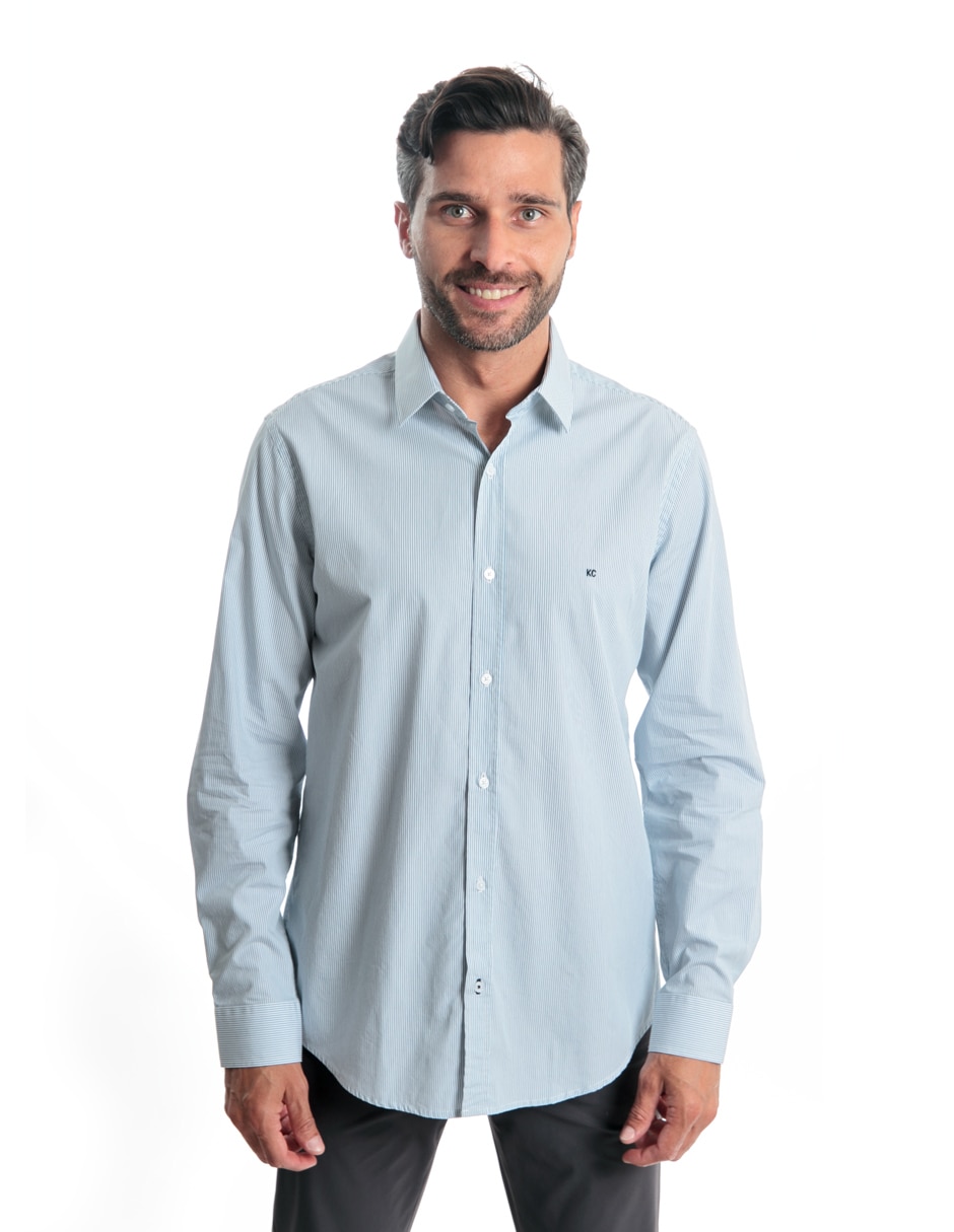 Camisa casual de algodón manga larga para hombre Camisa casual de algodón manga larga para hombre