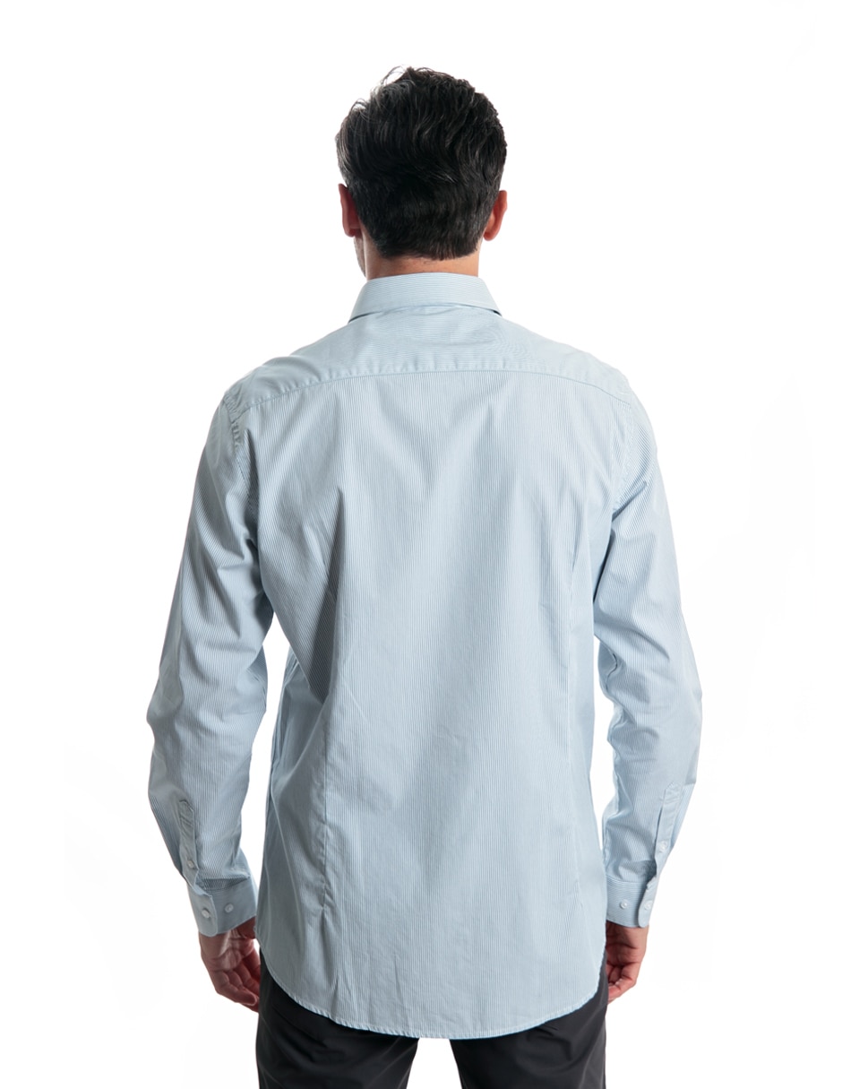 Camisa casual de algodón manga larga para hombre