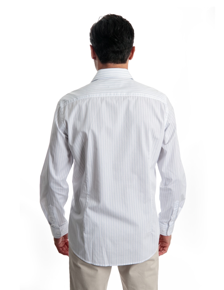 Camisa casual de algodón manga larga para hombre 4