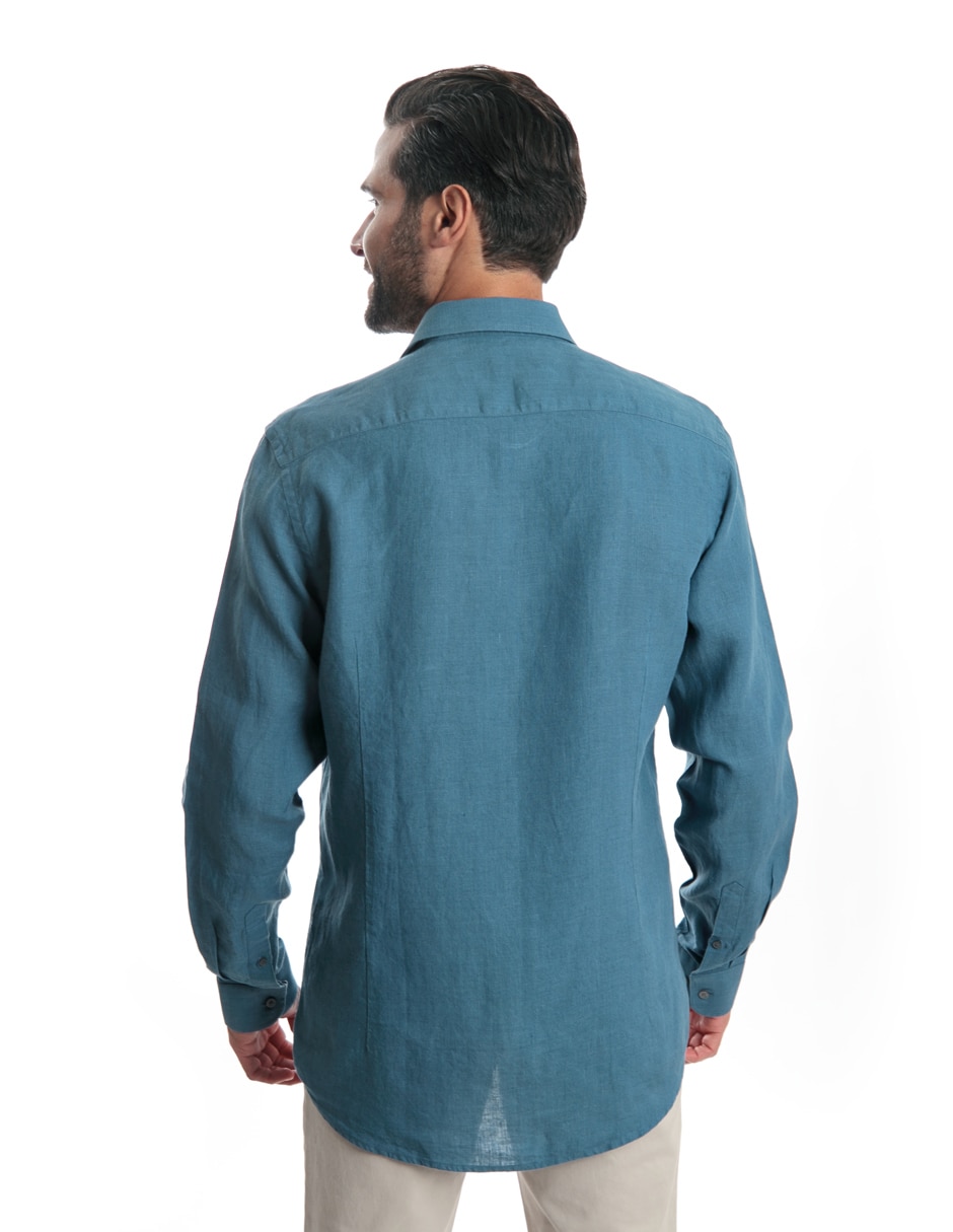 Camisa casual manga corta para hombre