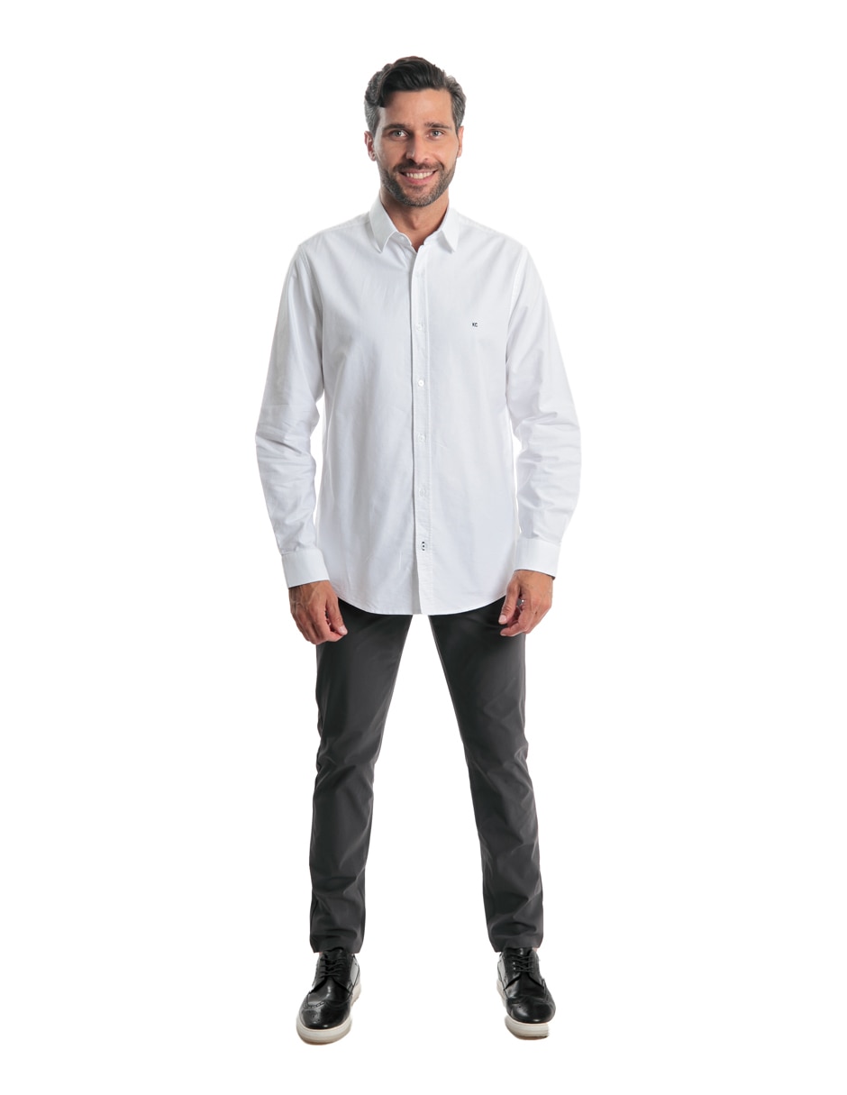 Camisa casual de algodón manga larga para hombre 5