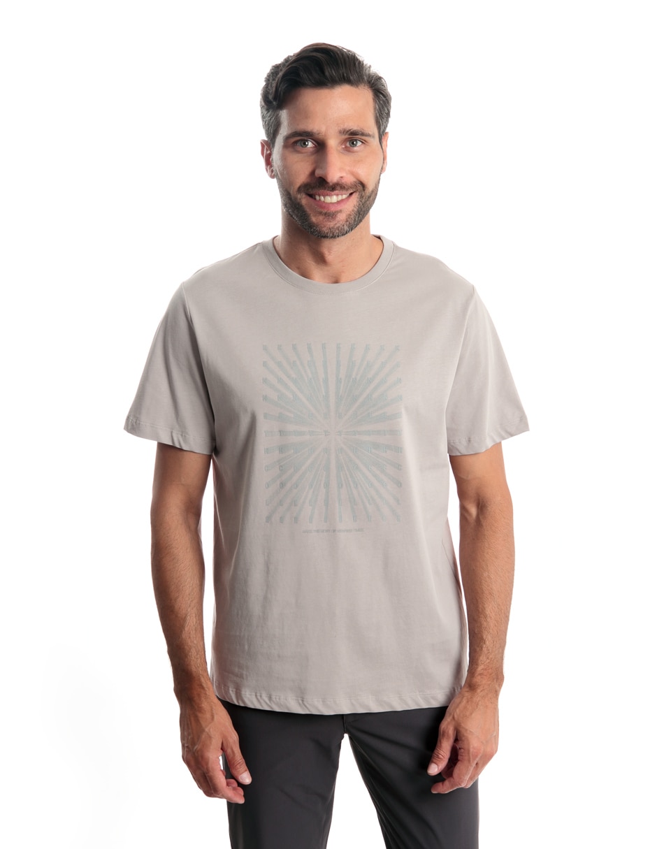 Playera cuello redondo para hombre