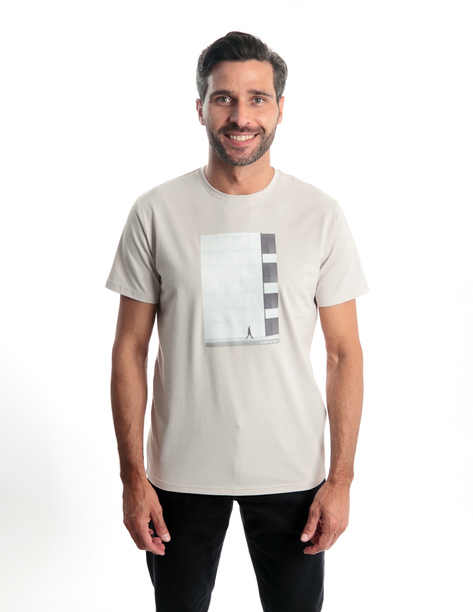 Playera cuello redondo para hombre