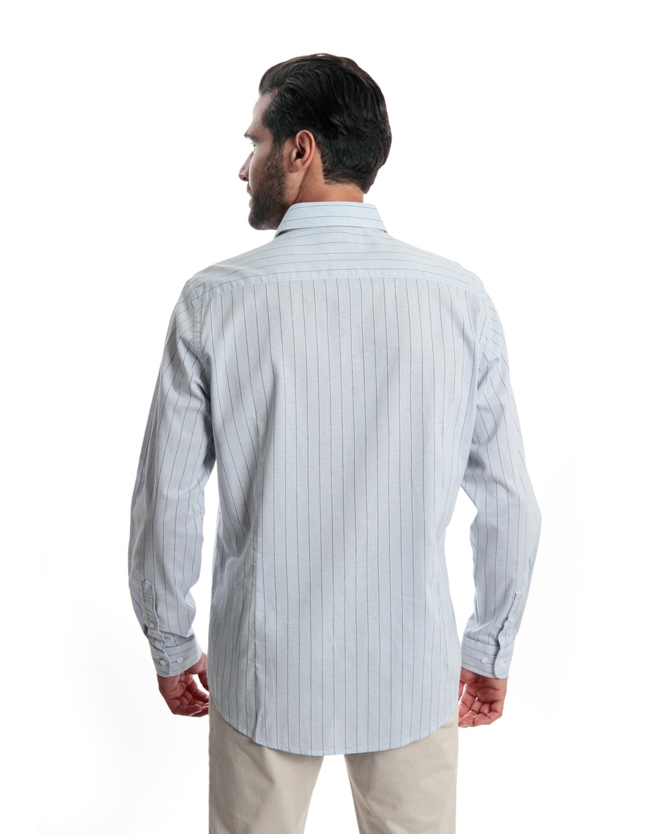 Camisa casual de algodón manga larga para hombre 3