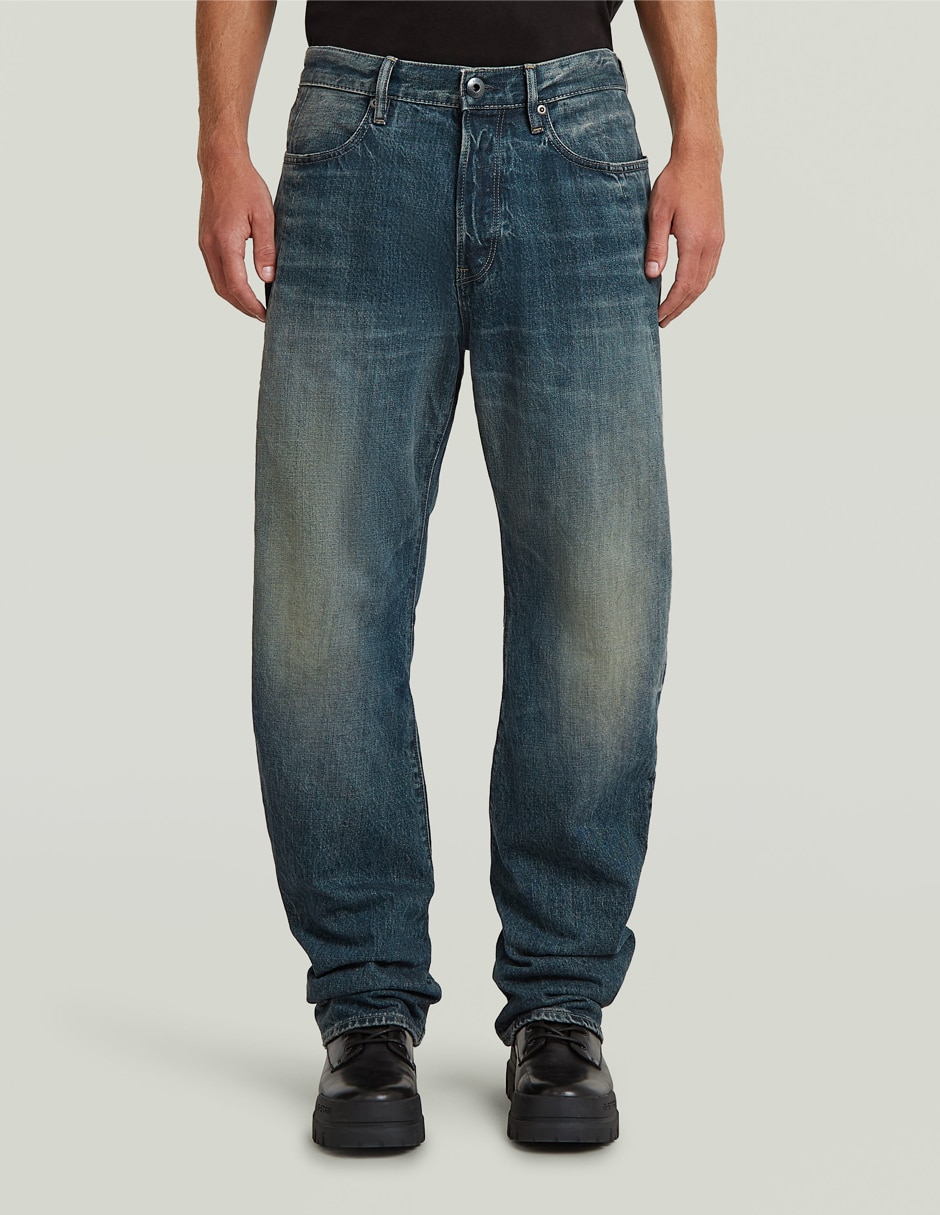 Jeans straight deslavado para hombre