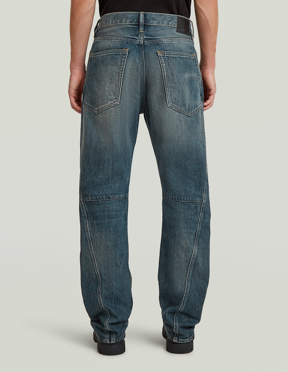 Jeans straight deslavado para hombre 2