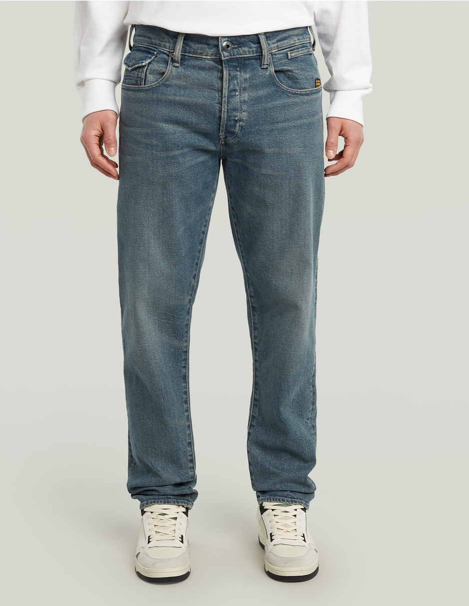 Jeans taper deslavado para hombre
