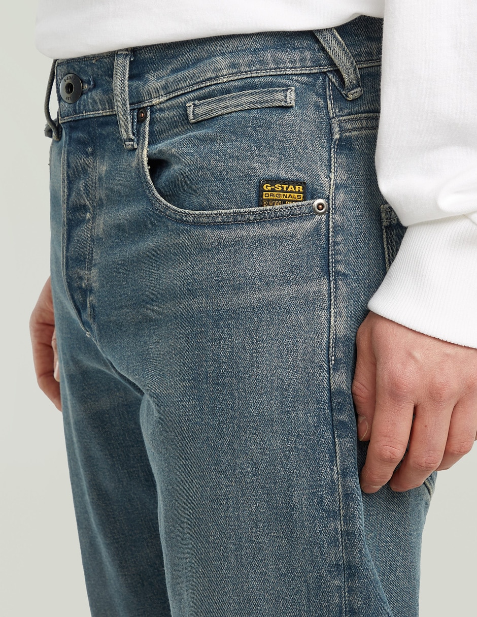 Jeans taper deslavado para hombre 3