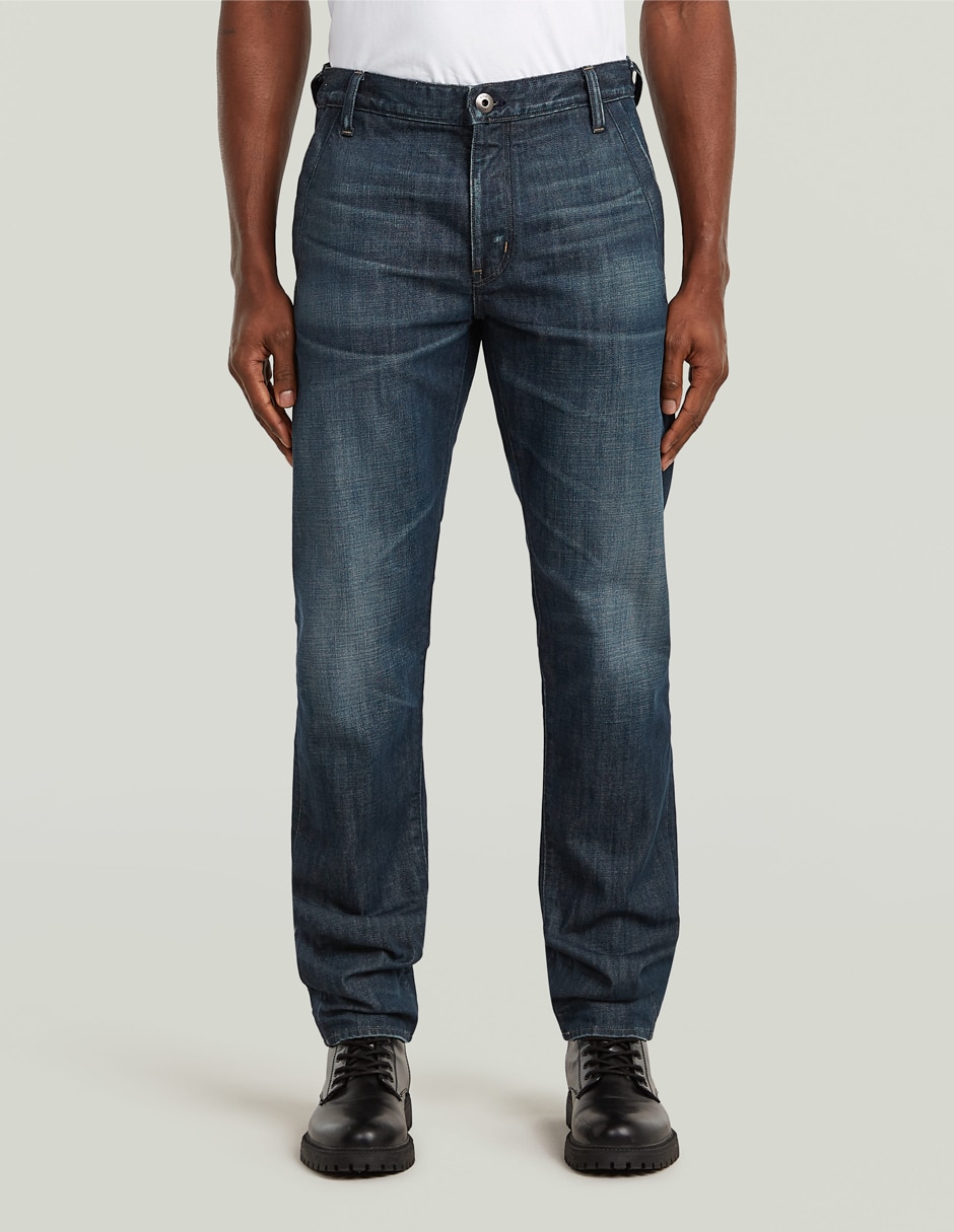 Jeans straight lavado deslavado para hombre Jeans straight lavado deslavado para hombre