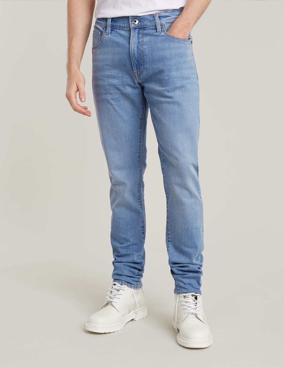 Jeans técnico slim deslavado para hombre