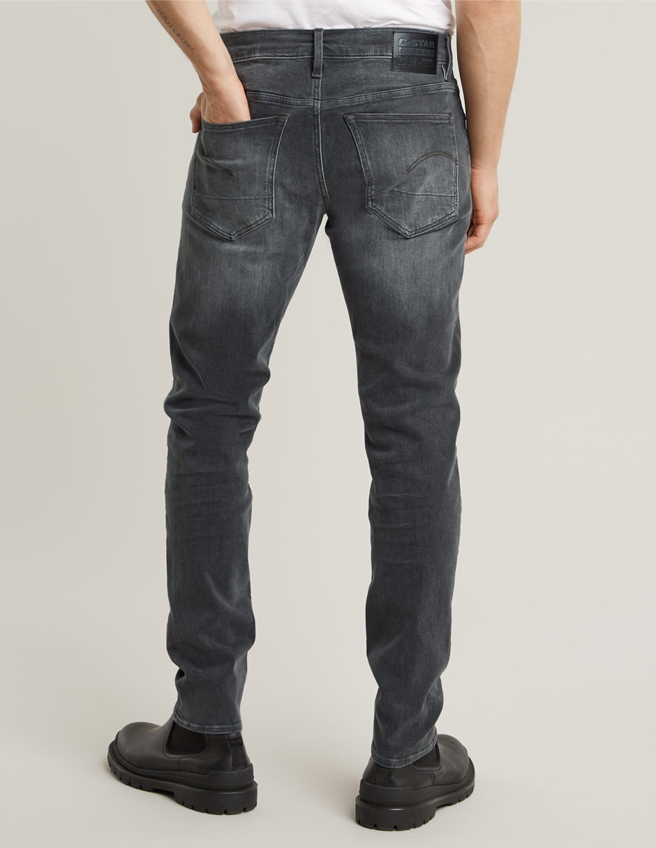 Jeans slim deslavado para hombre 2