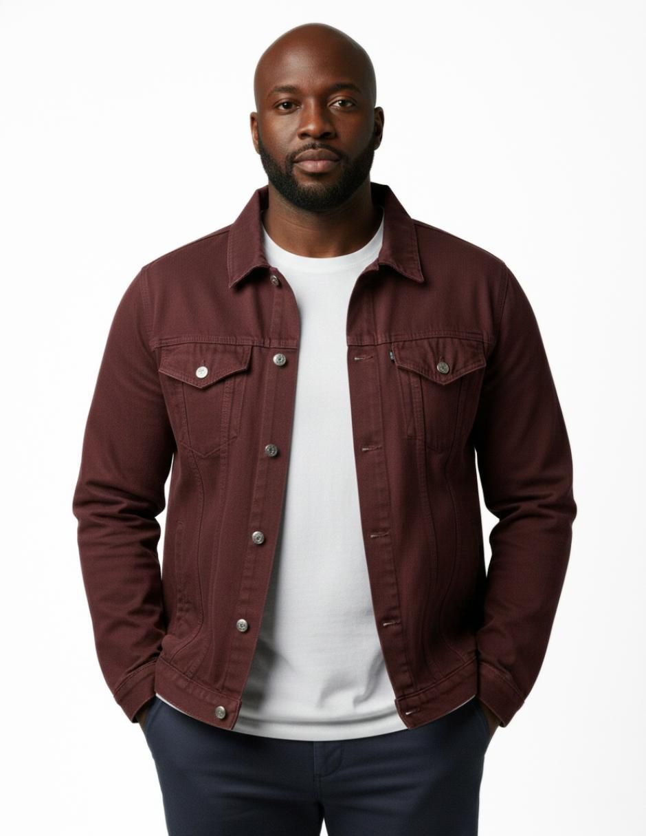 Chamarra denim de mezclilla con bolsillos para hombre 5