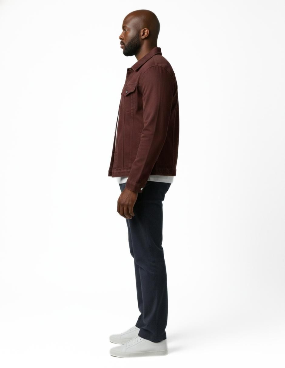 Chamarra denim de mezclilla con bolsillos para hombre 6