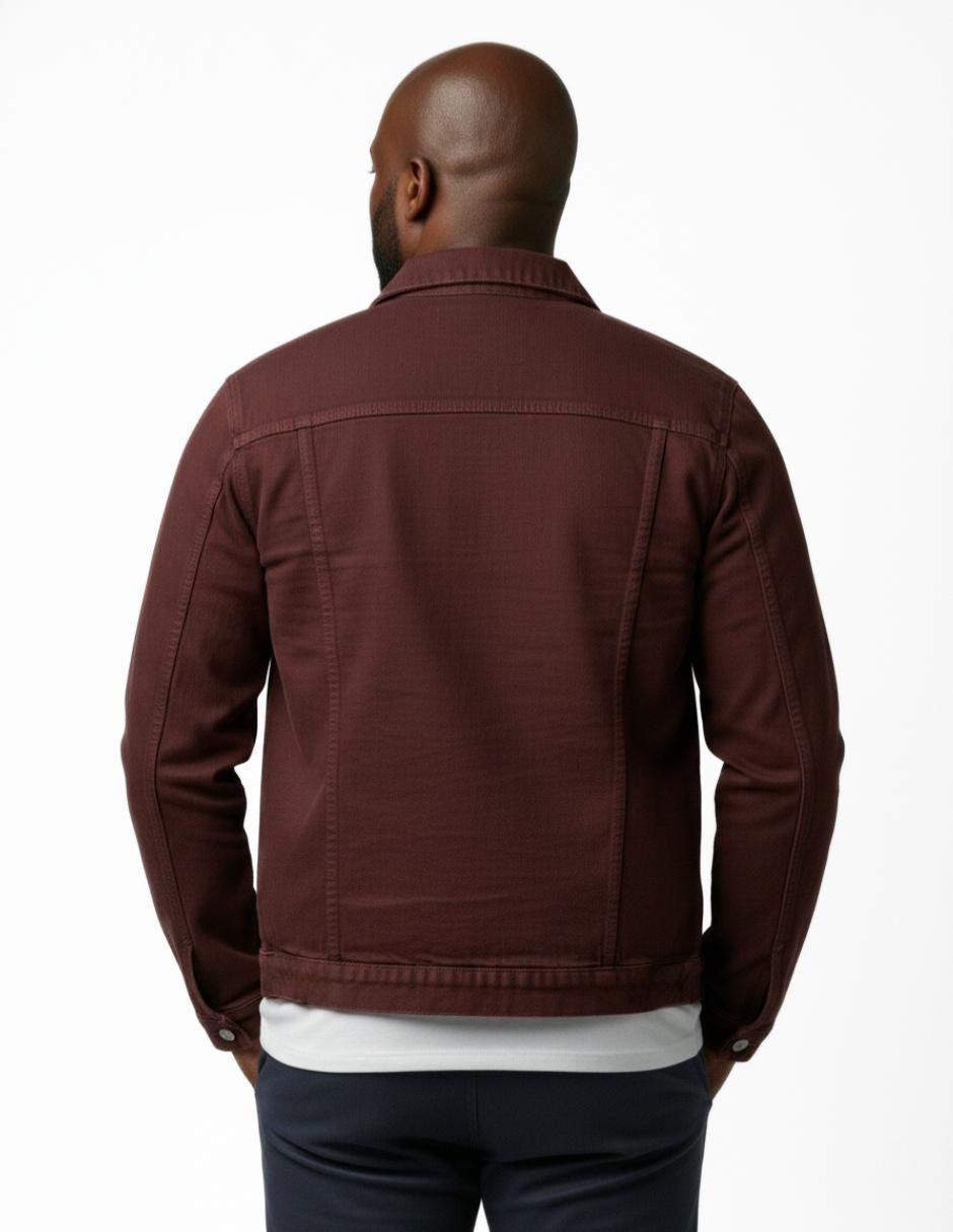 Chamarra denim de mezclilla con bolsillos para hombre 7