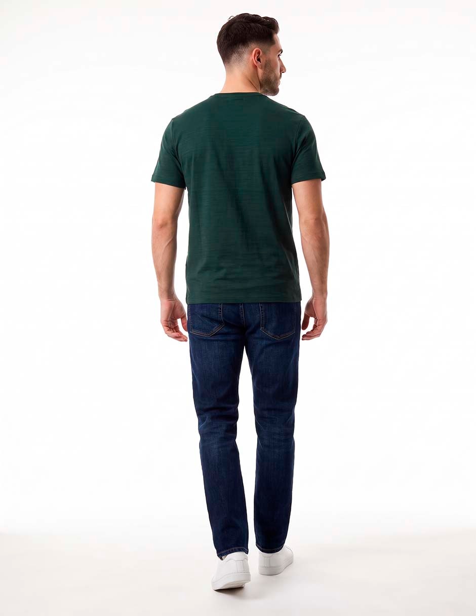 Playera textured jersey cuello redondo para hombre 5