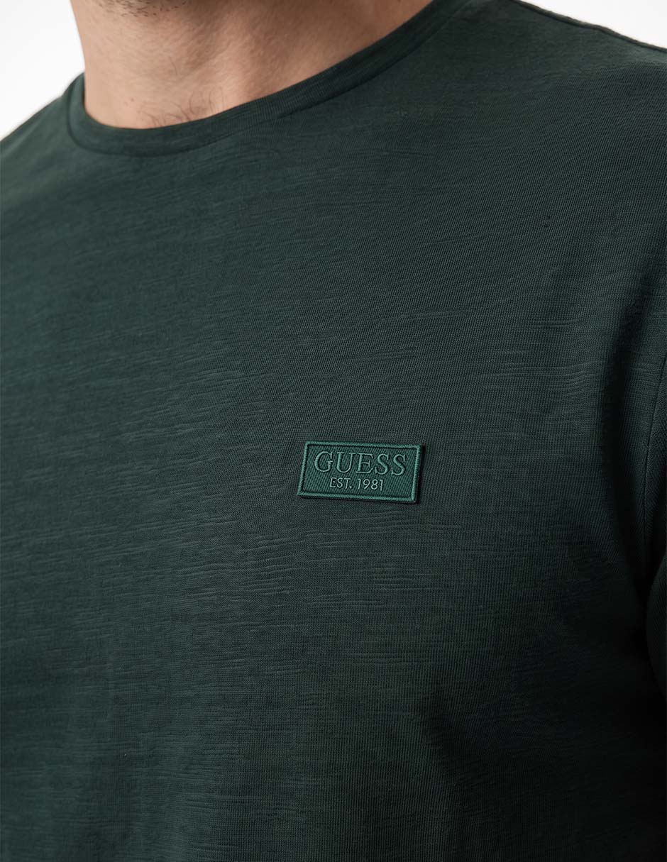 Playera textured jersey cuello redondo para hombre 2