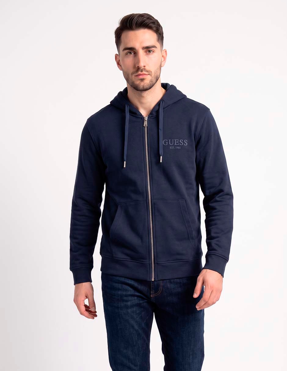 Chamarra casual capucha y bolsa para hombre Chamarra casual capucha y bolsa para hombre
