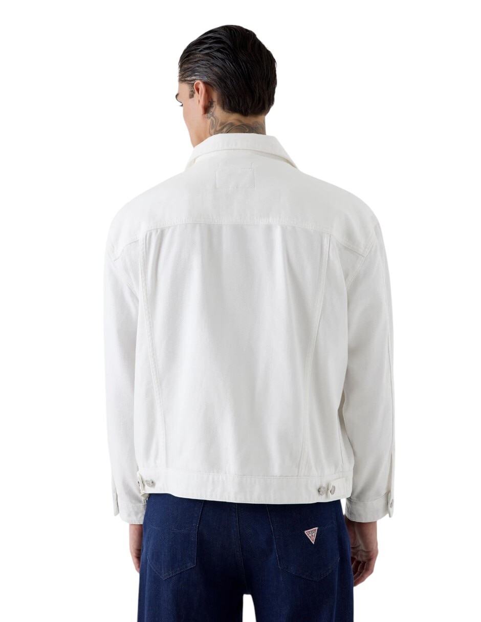 Chamarra denim con bolsillos para hombre 3
