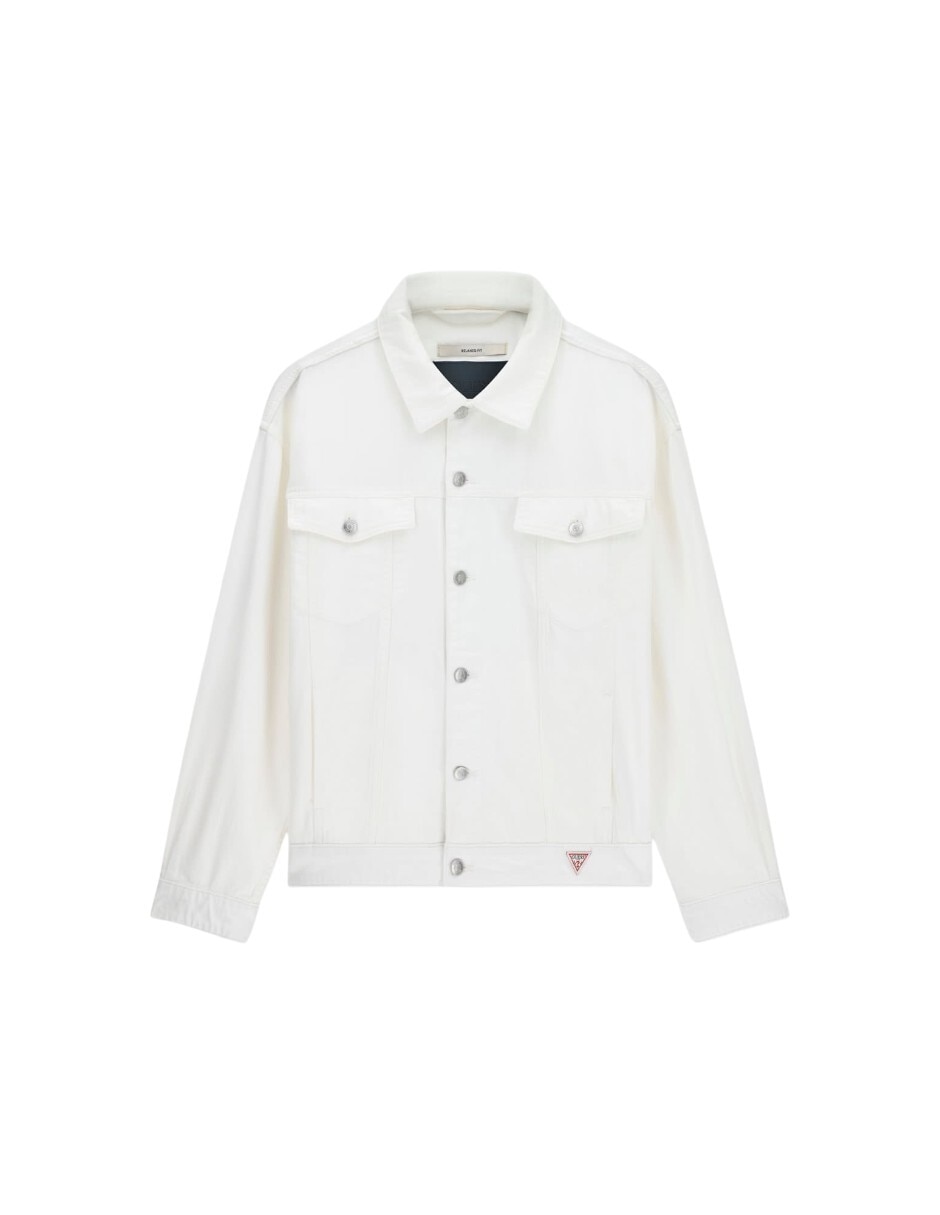 Chamarra denim con bolsillos para hombre 4