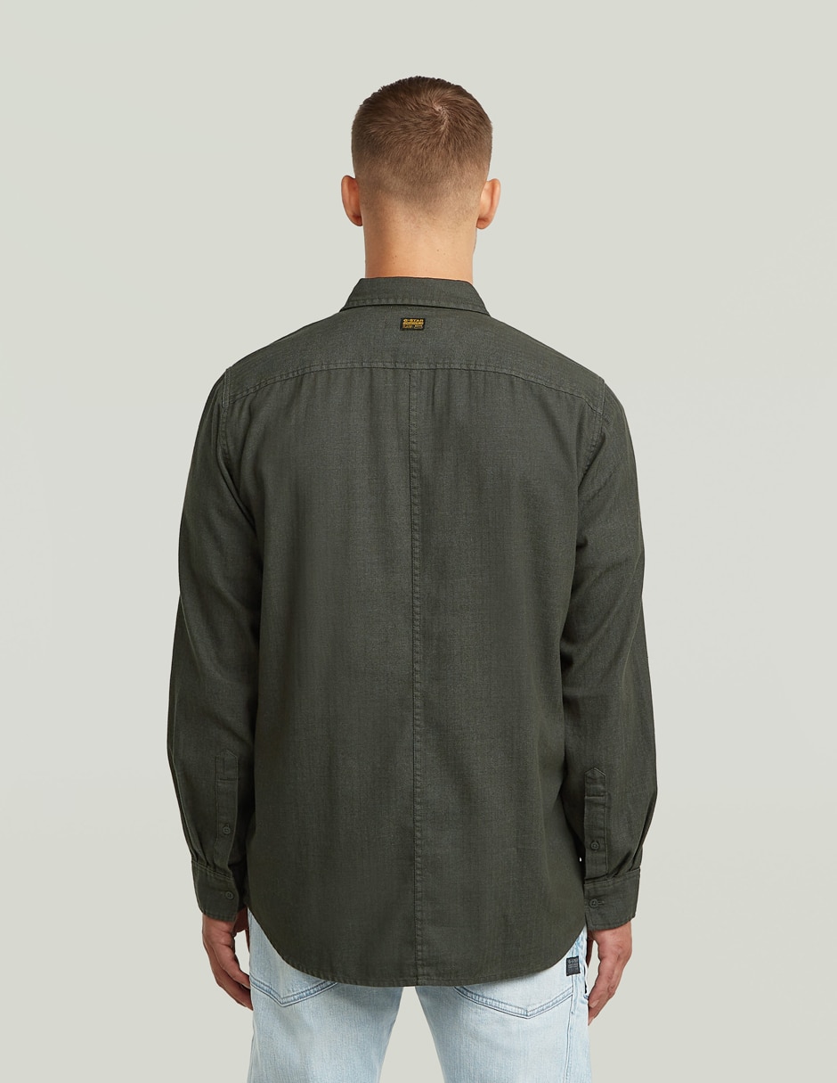 Camisa casual g-star manga larga para hombre