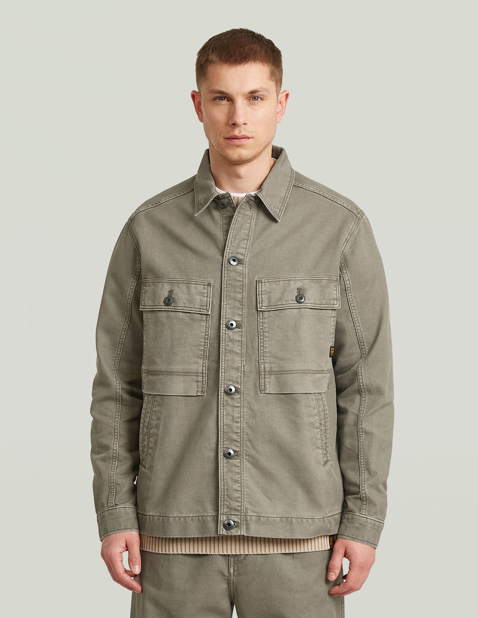 Sobrecamisa casual de algodón manga larga para hombre Sobrecamisa casual de algodón manga larga para hombre