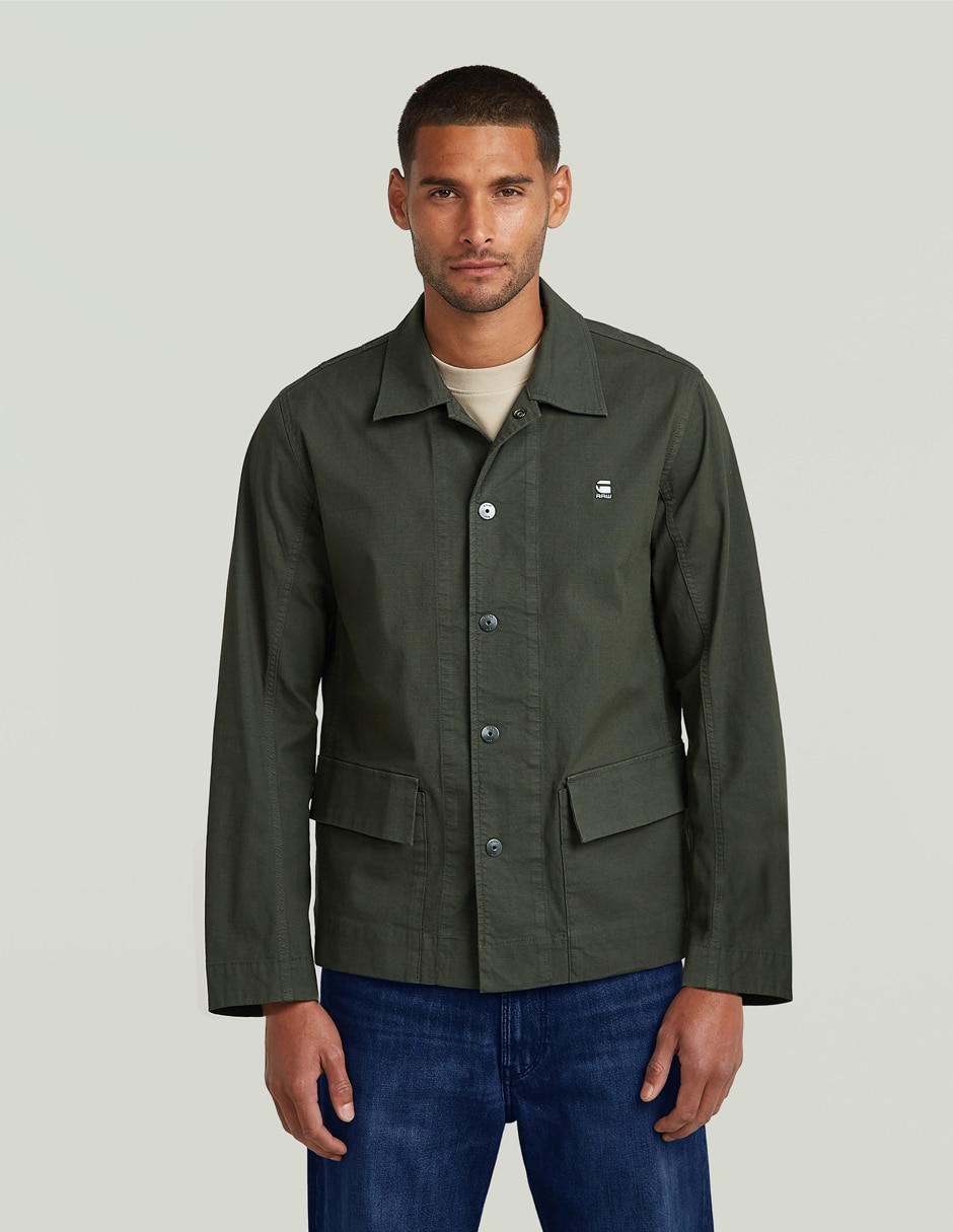 Sobrecamisa casual G-Sart de algodón manga larga para hombre Sobrecamisa casual G-Sart de algodón manga larga para hombre