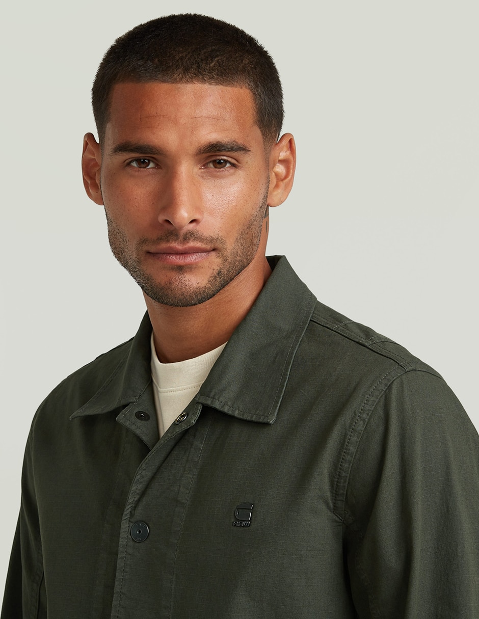 Sobrecamisa casual G-Sart de algodón manga larga para hombre 3
