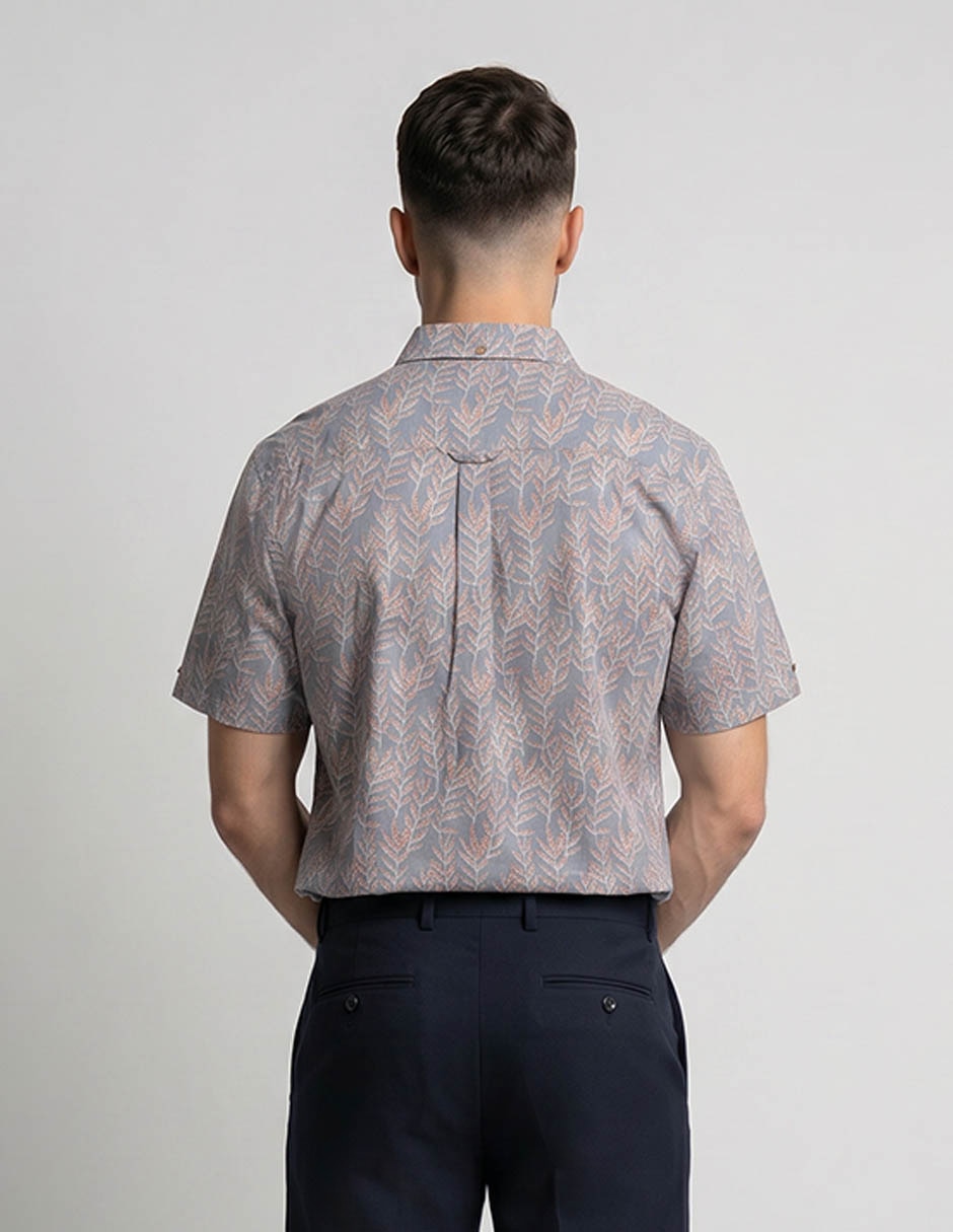 Camisa casual Ben Sherman de algodón manga corta para hombre