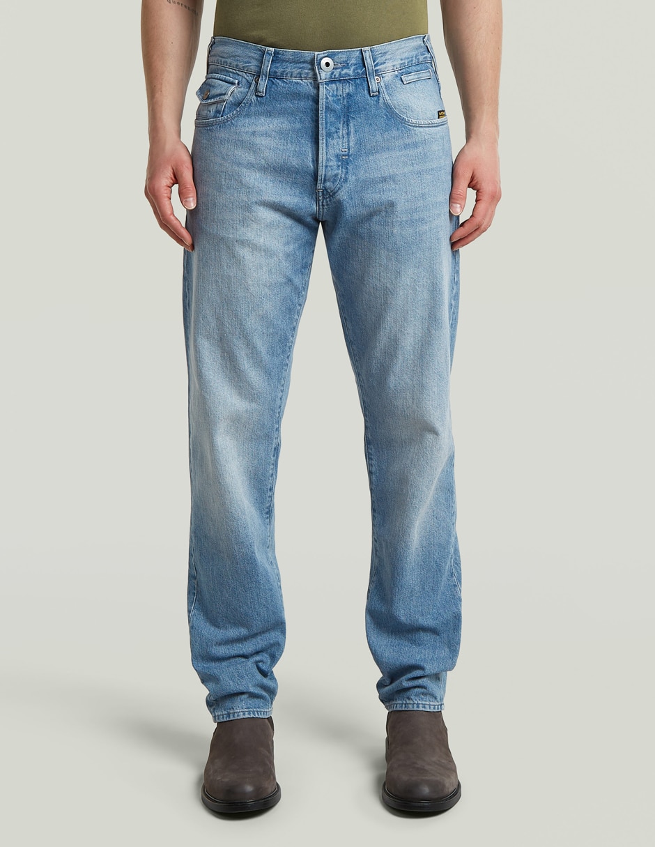 Jeans taper deslavado para hombre