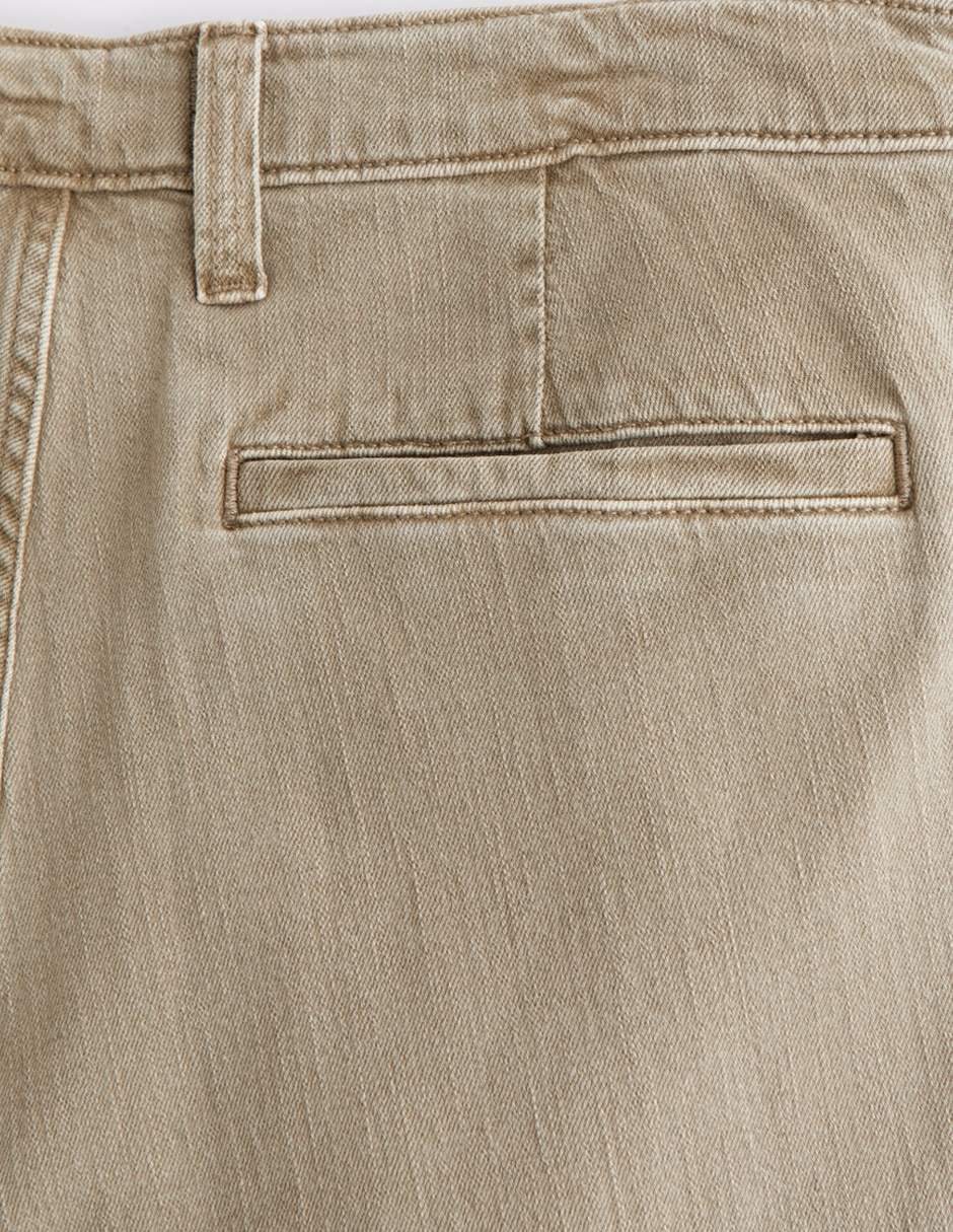 "pantalón" casual regular recto "de" algodón "para hombre" 5
