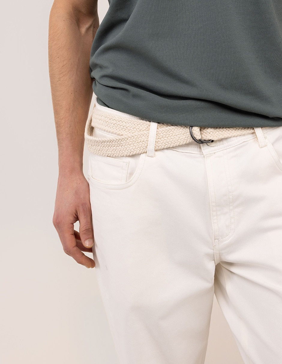 Pantalón casual regular regular para hombre 2