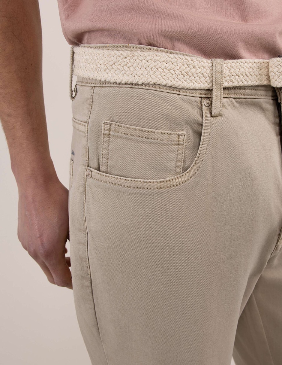 Pantalón casual regular regular para hombre 2